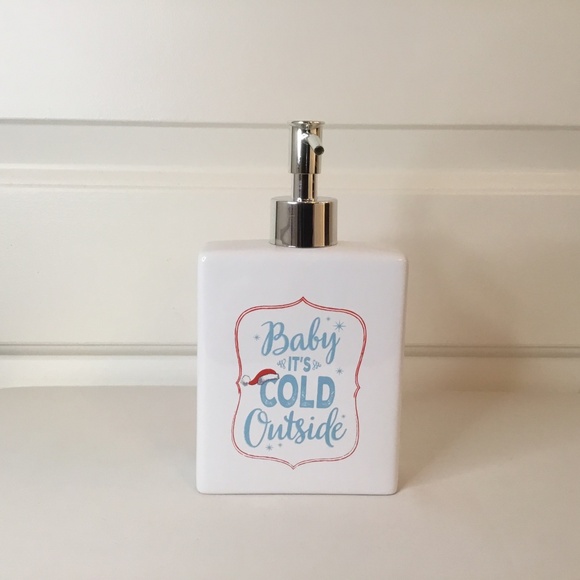 Ceramic Christmas Bathroom Lotion Dispenser - Soap Dispenser - Picture 2 of 5